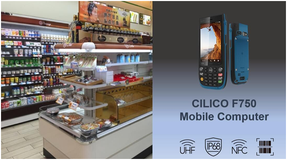 O computador móvel robusto Cilico F750 melhora a eficiência de operação de armazenagem.